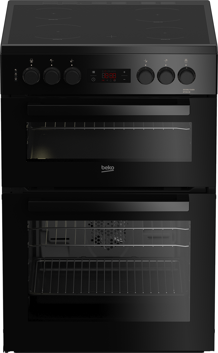 Beko black store electric cooker